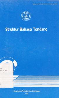 Struktur Bahasa Tondano / Indonesia