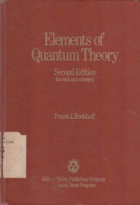 Elements of quantum theory