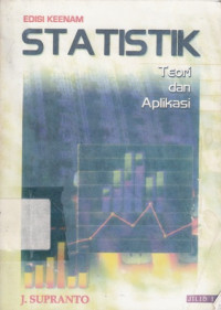 Statistik : Teori Dan Aplikasi Jilid 1