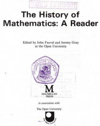 the history of mathematics:a Reader