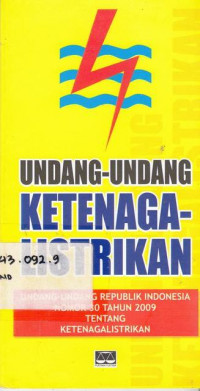 Undang-Undang Ketenaga Listrikan