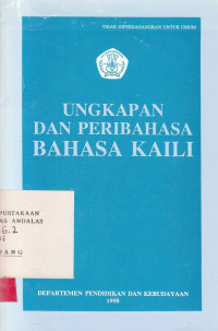 Ungkapan Dan Peribahasa Bahasa Kaili / PPPB