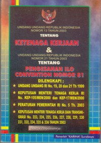 Undang-Undang Republik Indonesia Nomor 13 Tahun 2013