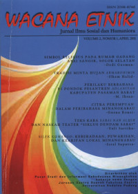 Wacana Etnik Jurnal Ilmu Sosial dan Humaniora 6 artikel Vol. 2, No. 1, April 2011