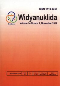 Widyanuklida  5 artikel Vol. 14, No. 1, November 2014