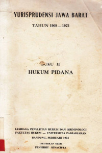 yurisprudensi Jawa Barat tahun 1969-1972